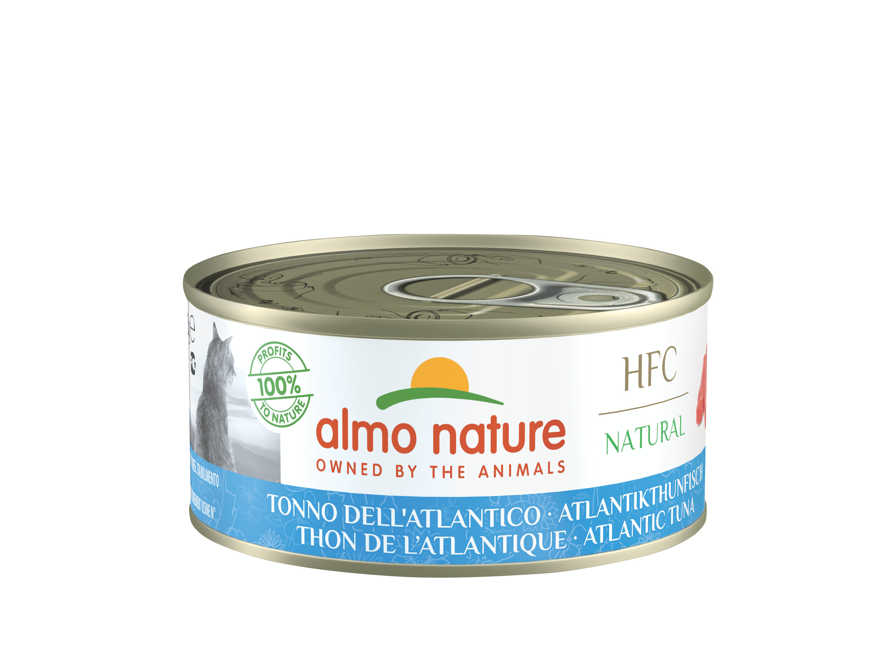 Afbeelding van 24x150 g Natural Atlantische tonijn natvoer kat (150 g) Almo Nature