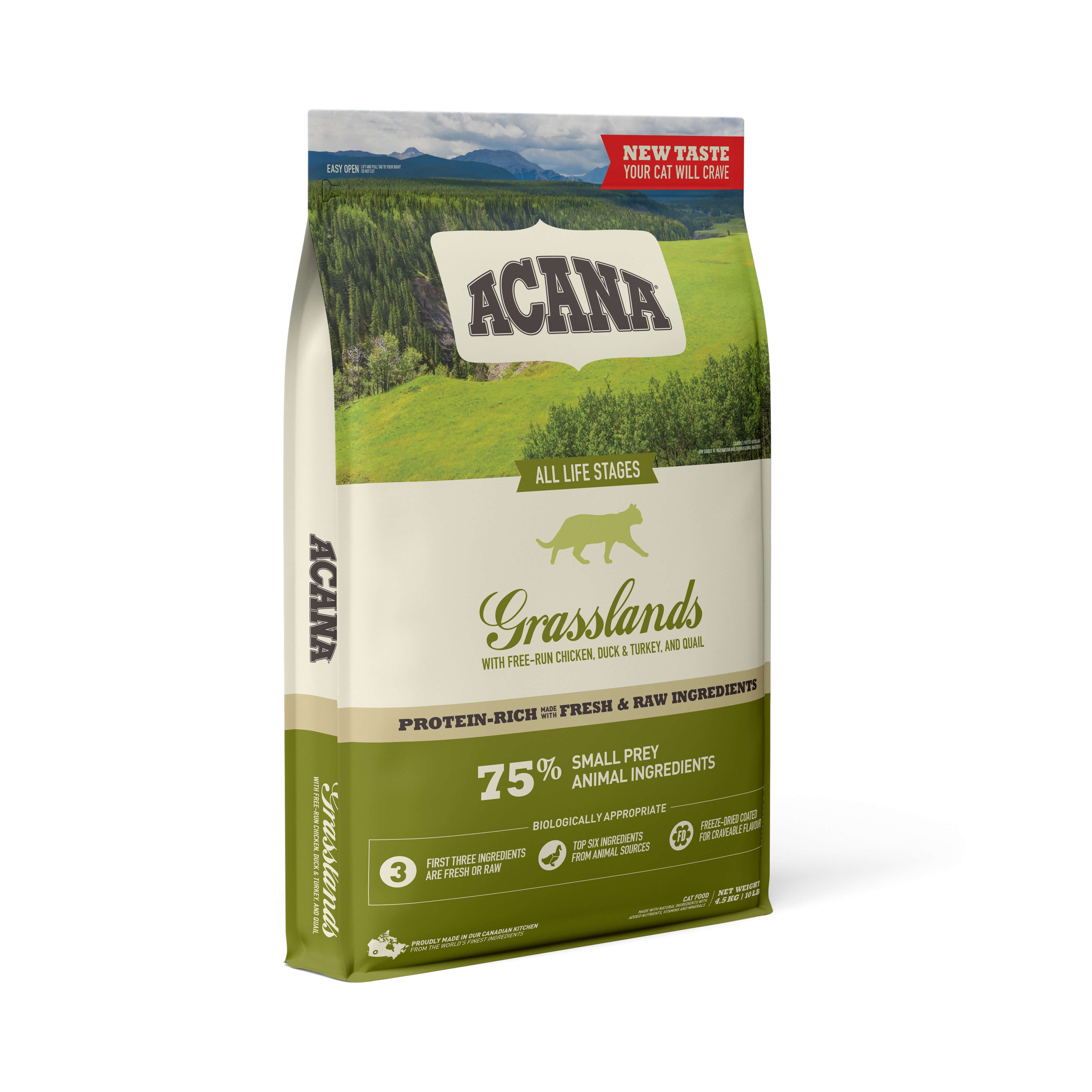 Afbeelding van 4,5 kg Acana Cat Grasslands kattenvoer