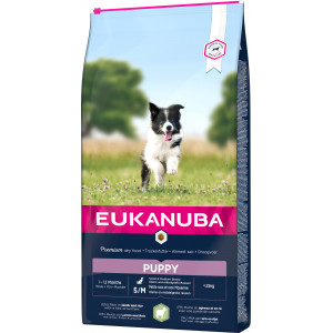 Afbeelding Eukanuba Puppy Small Medium lam & rijst hondenvoer 12 kg door Brekz.nl