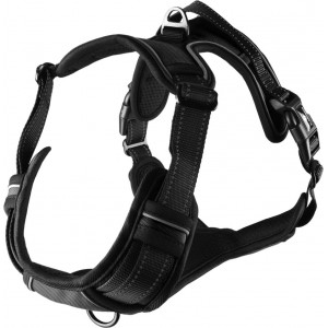 Afbeelding Hondentuig Balou Zwart S 40-55 cm x 20 mm door Brekz.nl
