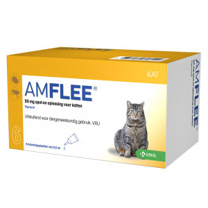 Amflee Spot-On 50 mg kat 6 pipetten OP is OP online kopen