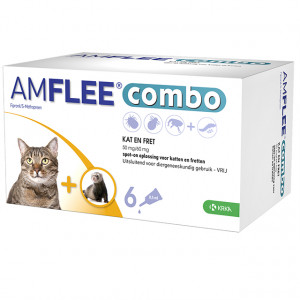 Amflee Combo Spot-on Kat - 50 mg - 6 pipetten