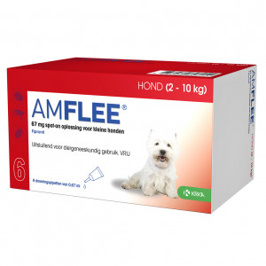 Afbeelding Amflee Spot-on Hond - 67 mg - 3 pipetten door Brekz.nl