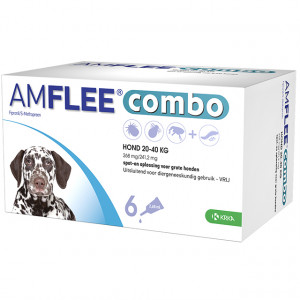 Afbeelding Amflee Combo Spot-on Hond - 268 mg (20-40 kg) - 6 pipetten door Brekz.nl