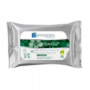 Afbeelding Dermoscent PYOclean Wipes voor honden - 20 stuks door Brekz.nl