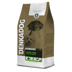 Afbeelding Denkadog Grain-Free Hypo-Allergic hondenvoer 14 kg door Brekz.nl