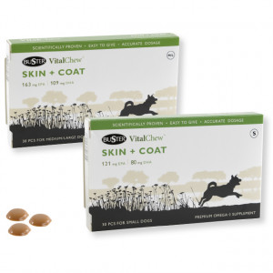 VitalChew Buster Skin & Coat voor de hond Medium/Large 30 stuks