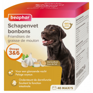 Afbeelding Beaphar Schapenvet Bonbons Met Knoflook Per verpakking door Brekz.nl