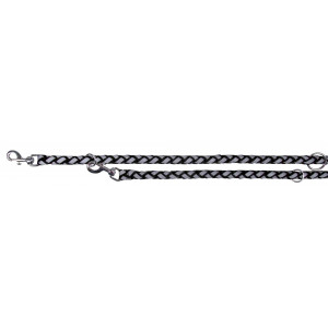 Afbeelding Cavo Reflecterende politielijn zwart voor de hond Cavo Reflecterende politielijn 200 cm x 12 mm (S/M) door Brekz.nl