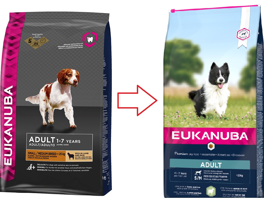 Eukanuba Adult Small Medium lam & rijst hondenvoer