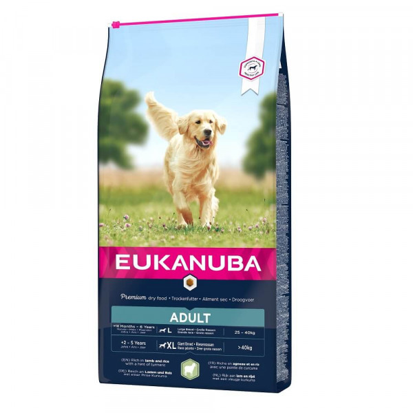 Eukanuba Adult Large Breed lam & rijst hondenvoer 3 x 2,5 kg
