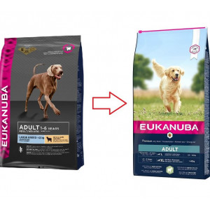 Afbeelding Eukanuba Adult Large Breed Lam & Rijst hondenvoer 12 kg door Brekz.nl