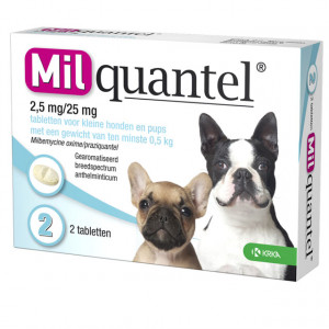 Afbeelding Milquantel Kleine Kat/Kitten (4 mg) - 2 tabletten door Brekz.nl