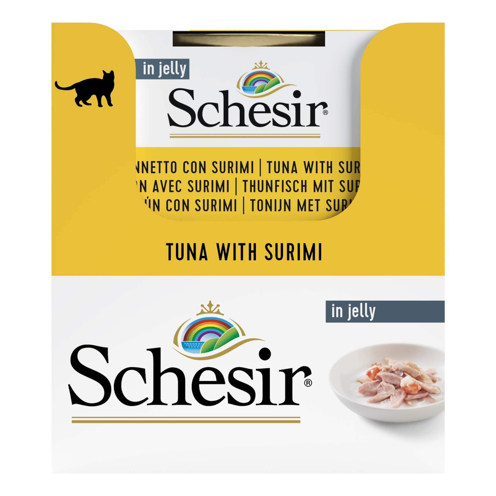 Schesir tonijn met surimi natvoer kat