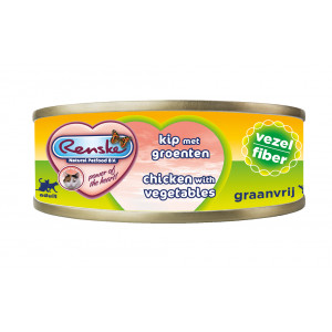 Afbeelding Renske Vers Kat Vezel 70 g - Kattenvoer - Kip&Groente door Brekz.nl