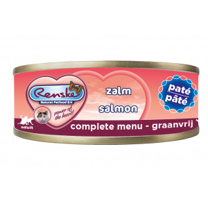 Renske paté zalm nat kattenvoer (70 gram) 2 trays (48 x 70 gr)