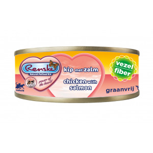 Renske vezel kip met zalm nat kattenvoer (70 gram) 48 x 70 gram