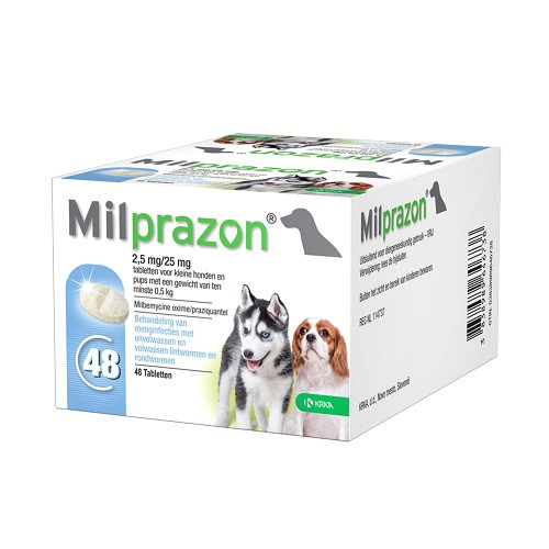 Milprazon Ontwormingsmiddel hond en puppy (0,5 - 5 kg)