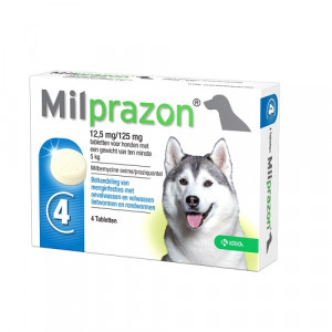 Milprazon Ontwormingsmiddel hond (5-75 kg) 4 Tabletten