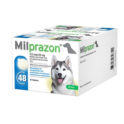 Milprazon hond ontwormingsmiddel ( 5-75 kg)