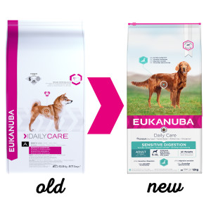 Afbeelding Eukanuba Daily Care Sensitive Digestion hondenvoer 2,5 kg door Brekz.nl