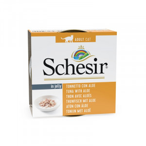 Schesir tonijn met alo (jelly) natvoer kat (85g) 1 tray (14 x 85 g)