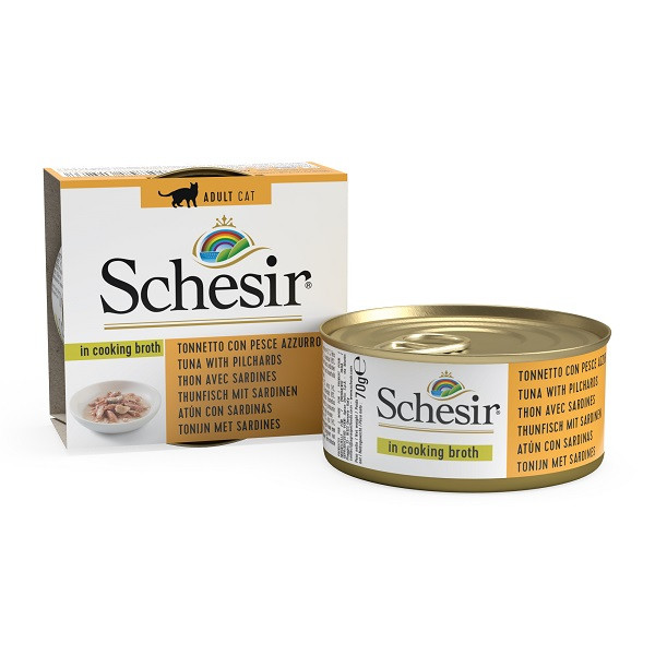 Schesir Tonijn met Sardine in visbouillon