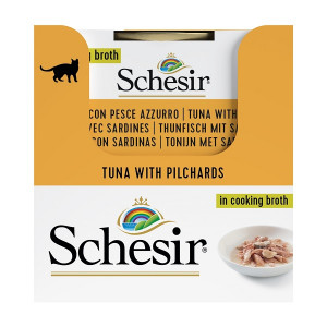 Schesir Tonijn met Sardine in visbouillon