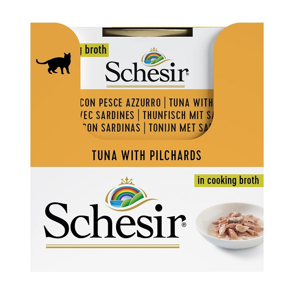 Schesir Tonijn met Sardine in visbouillon