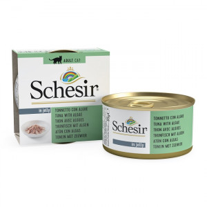 Afbeelding Schesir Kat Tonijn/Zeewier 14x85 Gr door Brekz.nl