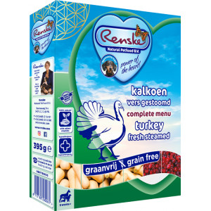 Renske Vers Graanvrij 7+ Kalkoen hondenvoer 1 tray (10 x 395 gram)