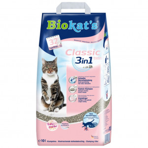 Afbeelding Biokat's Classic Fresh 3in1 babypoedergeur kattengrit 10 liter door Brekz.nl