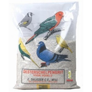 Afbeelding Oesterschelpengrit voor vogels 2.2 kg door Brekz.nl