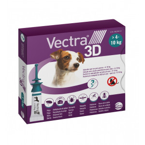 Vectra 3D S Spot-on hond 4 - 10 kg (3 pipetten) 2 x 3 pipetten