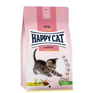 Afbeelding Happy Cat Kitten Land Geflügel (gevogelte) kattenvoer 1,3 kg door Brekz.nl