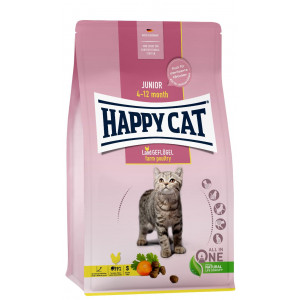 Happy Cat Junior Land Geflugel (gevogelte) kattenvoer 1,3 kg