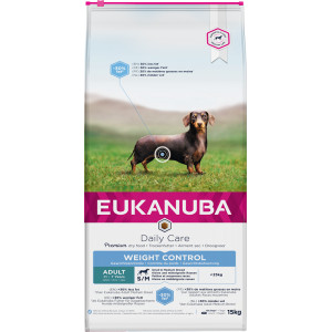 Afbeelding Eukanuba Adult Weight Control Medium Breed hondenvoer 15 kg door Brekz.nl