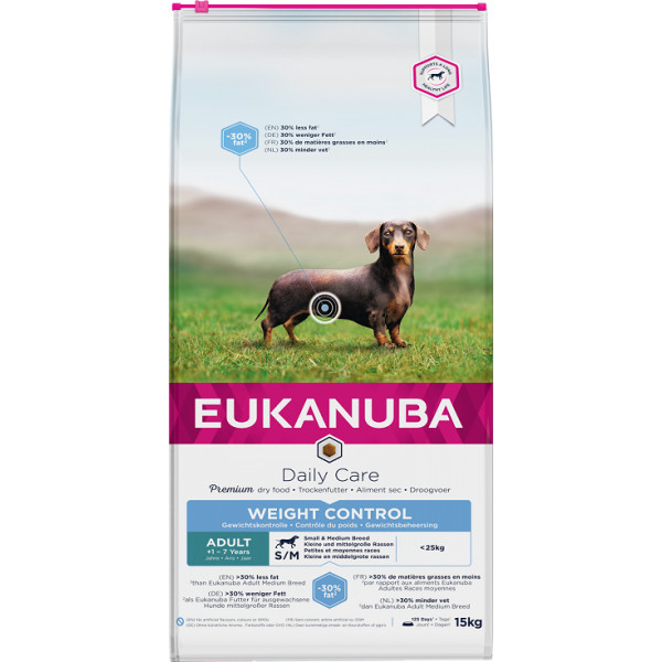 Eukanuba Daily Care Adult Weight Control Small/Medium hondenvoer 2,3 kg
