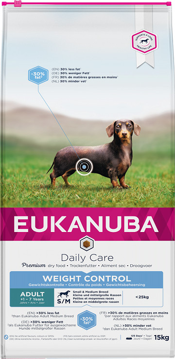 Eukanuba Daily Care Adult Weight Control Small/Medium hondenvoer