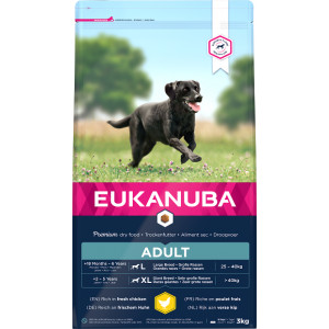 Afbeelding Eukanuba Active Adult Large Breed kip hondenvoer 15 kg door Brekz.nl