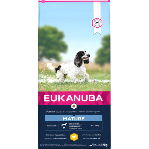 Afbeelding Eukanuba Thriving Mature Medium Breed - Hondenvoer - Kip 15 kg door Brekz.nl