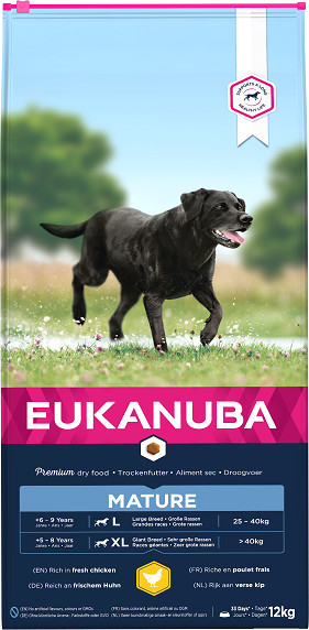 Eukanuba thriving mature large breed chicken 2025