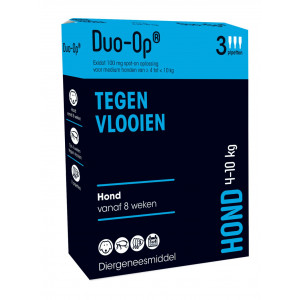 Afbeelding Duo-Op hond 100 mg (4-10 kg) 3 pipetten door Brekz.nl