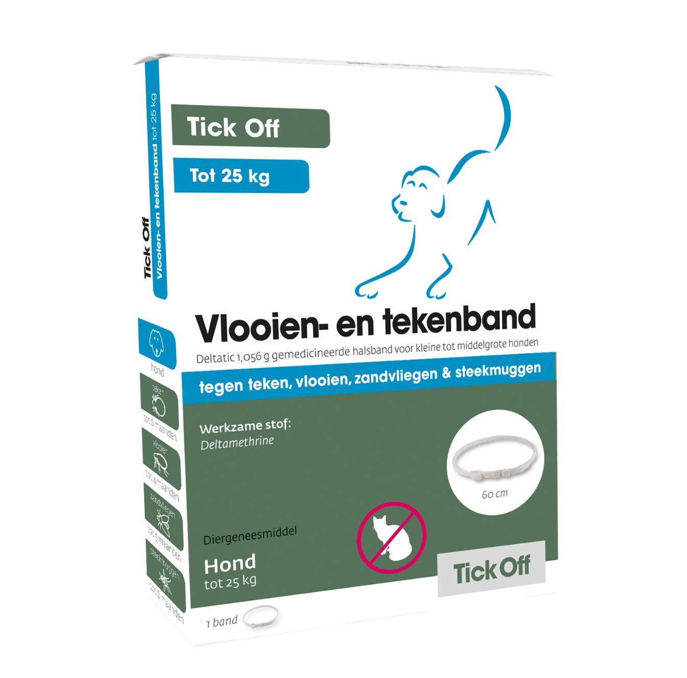 Tick Off Vlooien- en tekenband Hond