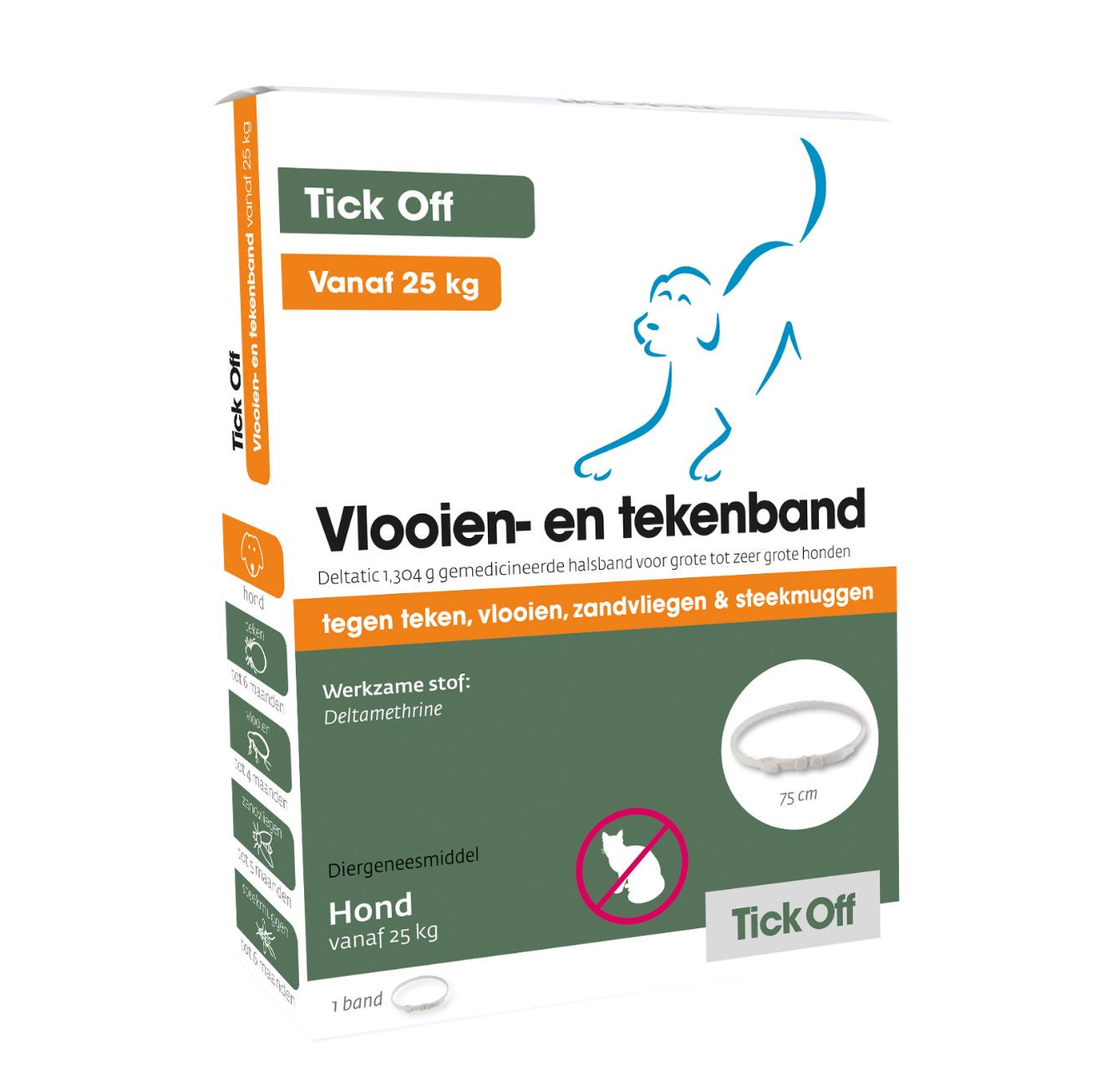 Tick Off Vlooien- en tekenband Hond