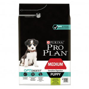 Afbeelding Pro Plan Medium Puppy Sensitive Digestion Optidigest Lam hondenvoer 3 kg door Brekz.nl