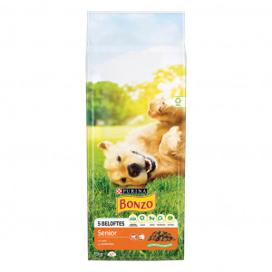 Afbeelding Purina Bonzo Senior hondenvoer met kip en groenten 15 kg door Brekz.nl