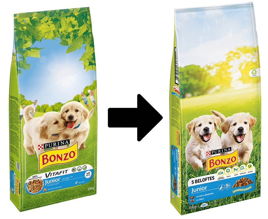 Purina Bonzo Junior met kip en groenten hondenvoer Goedkoop