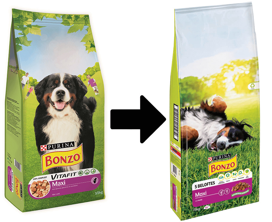 Purina Bonzo Maxi met rund hondenvoer