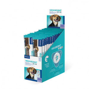 Virbac Veggiedent Single kauwstrips hond M ( 28 st.) Per 2 dozen (56 stuks)